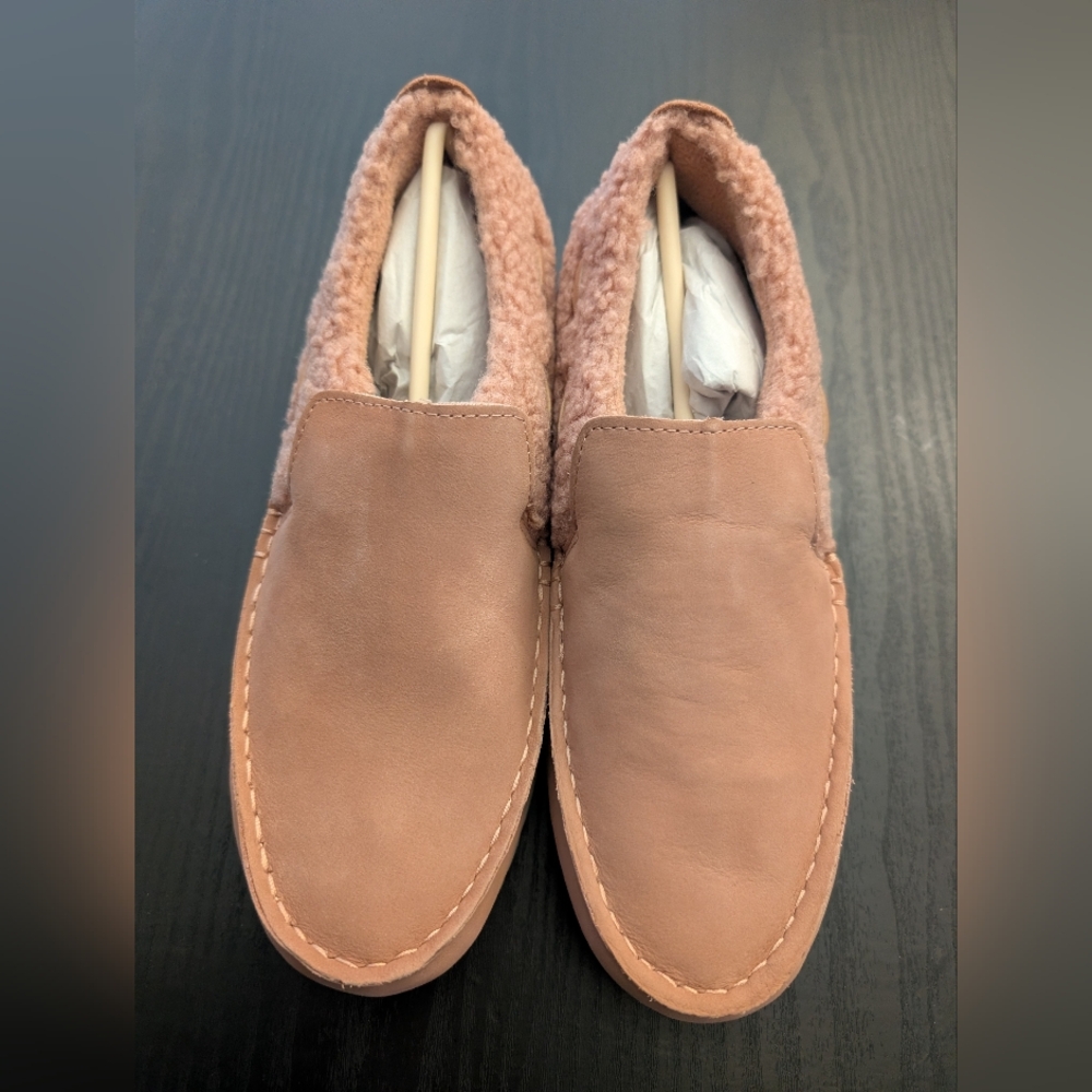 Sperry Women’s Moc-Sider Rose Leather Teddy Hybrid Boat Shoe M7 NIB - Picture 7 of 13